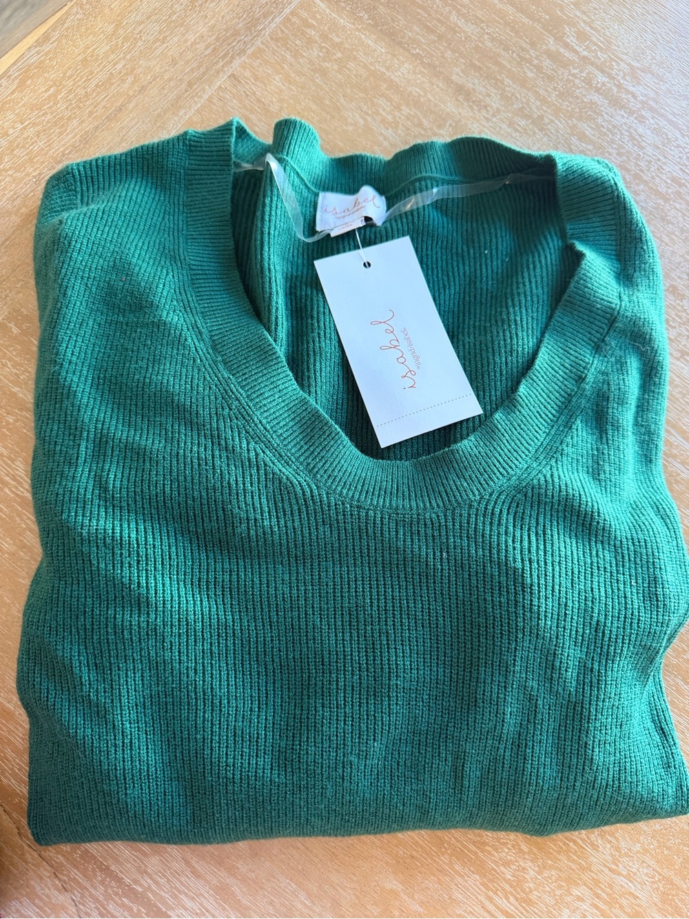 Isabel Maternity by Ingrid & Isabel Emerald Green Scoop Neck Sweater